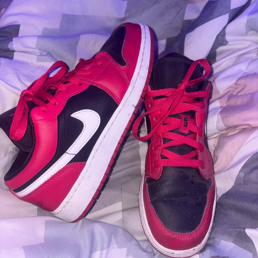 Kids' Black and Red Sneakers